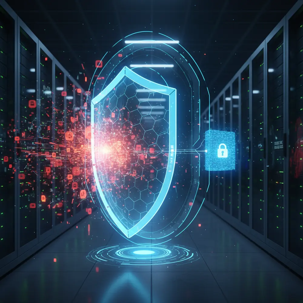 Representação visual de uma Estratégia de Backup Anti-Ransomware mostrando camadas de proteção e recuperação de dados empresariais.