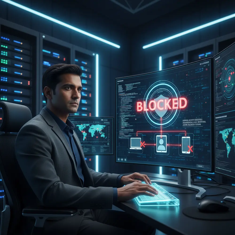 Uma ilustração visual da arquitetura que implementa o Controle de Sessões Simultâneas Active Directory.